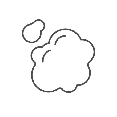 Uçuk ya da deri hastalığı ikonu beyaza izole edilmiş. Vektör illüstrasyonu