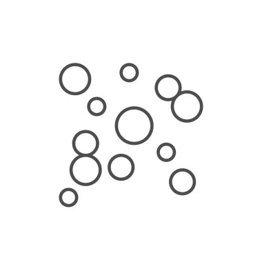 Zona ya da deri hastalığı ikonu beyaza izole edilmiş. Vektör illüstrasyonu