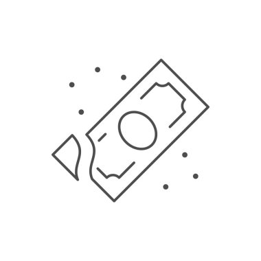 Enflasyon süreci ana hatları beyaz üzerine izole edilmiş. Vektör illüstrasyonu