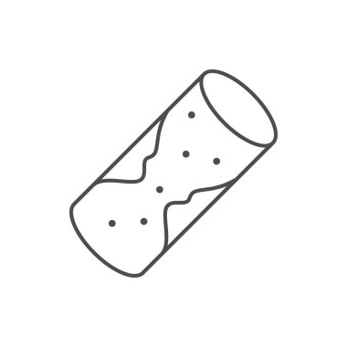 Kan damarlarındaki kolesterol beyaza izole edilmiş. Vektör illüstrasyonu