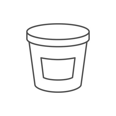 Kapak çizgisi simgesi beyaza izole edilmiş mum. Vektör illüstrasyonu