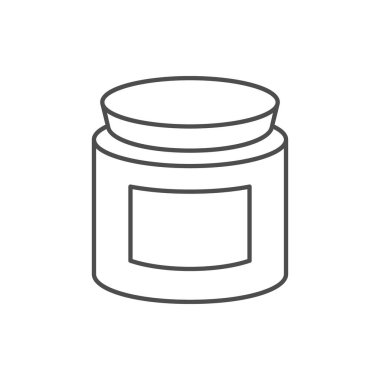 Kokulu mum çizgisi ana hatları beyaz üzerine izole edilmiş ikon. Vektör illüstrasyonu