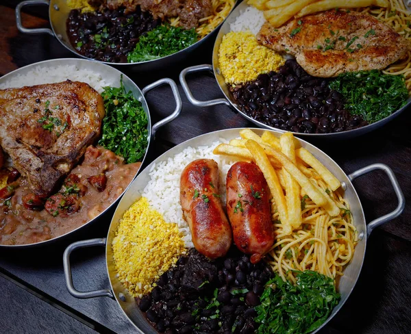 Бразильська Їжа Традиційна Бразильська Кухня — стокове фото