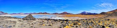 Salar de Aguas Calientes Bakış açısı - Atacama Çölü - San Pedro de Atacama.