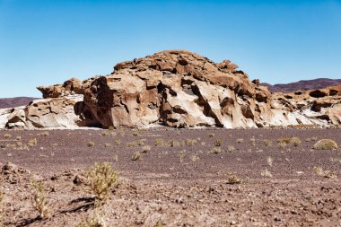 Yerbas Buenas Arkeolojik Alanı - Şili. Mağara Resimleri, Atacama Çölü. San Pedro de Atacama.