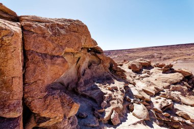 Yerbas Buenas Arkeolojik Alanı - Şili. Mağara Resimleri, Atacama Çölü. San Pedro de Atacama.