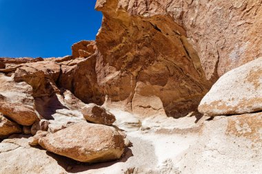 Yerbas Buenas Arkeolojik Alanı - Şili. Mağara Resimleri, Atacama Çölü. San Pedro de Atacama.