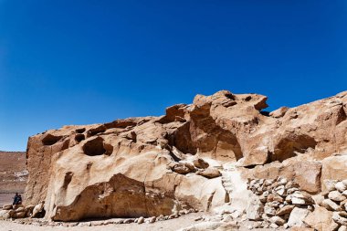 Yerbas Buenas Arkeolojik Alanı - Şili. Mağara Resimleri, Atacama Çölü. San Pedro de Atacama.