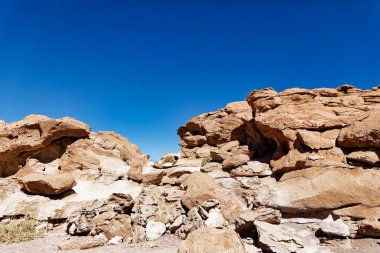 Yerbas Buenas Arkeolojik Alanı - Şili. Mağara Resimleri, Atacama Çölü. San Pedro de Atacama.