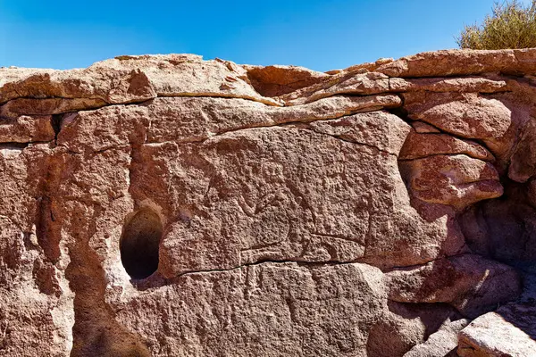 Yerbas Buenas Archaeological Site Chile Cave Paintings Atacama Desert San — Stock Photo, Image