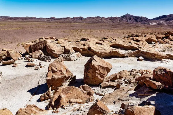 Yerbas Buenas Arkeolojik Alanı - Şili. Mağara Resimleri, Atacama Çölü. San Pedro de Atacama.