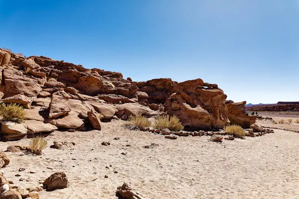 Yerbas Buenas Arkeolojik Alanı - Şili. Mağara Resimleri, Atacama Çölü. San Pedro de Atacama.