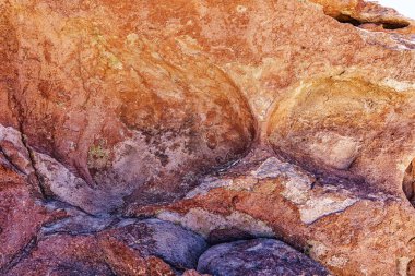 Yerbas Buenas Arkeolojik Alanı - Şili. Mağara Resimleri, Atacama Çölü. San Pedro de Atacama.