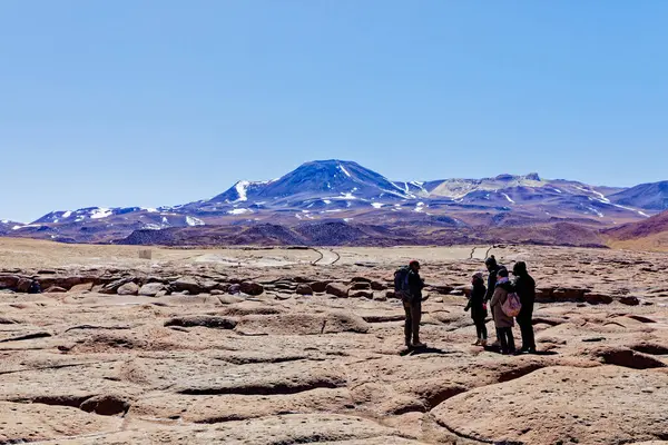 Piedras Rojas Atacama Wüste San Pedro Atacama Stockbild