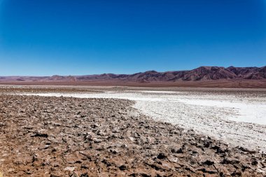 Saklı Baltinache Gölünün manzarası - Atacama Çölü - San Pedro de Atacama