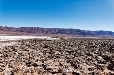 Saklı Baltinache Gölünün manzarası - Atacama Çölü - San Pedro de Atacama