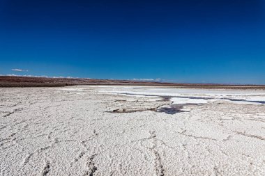 Saklı Baltinache Gölünün manzarası - Atacama Çölü - San Pedro de Atacama