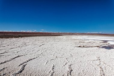 Saklı Baltinache Gölünün manzarası - Atacama Çölü - San Pedro de Atacama