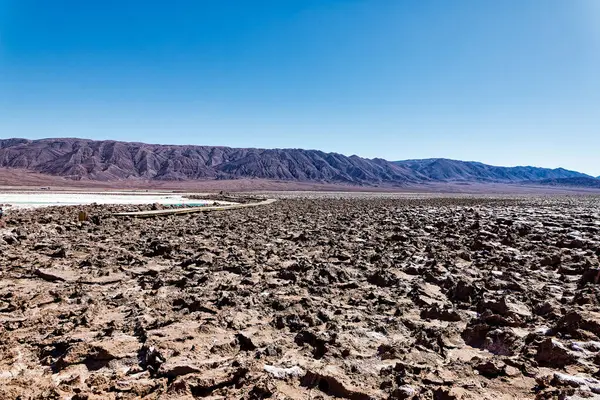 Landschaft Der Versteckten Baltinache Lagunen Atacama Wüste Chile San Pedro lizenzfreie Stockfotos