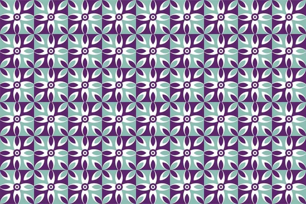 Fleur Géométrique Motif Symétrique Conception Fond — Image vectorielle