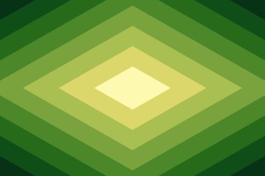 Geometrik kağıt yeşil renk tasarımı çizimini kesti