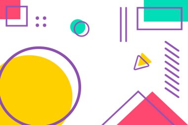 Memphis tarzı tasarım arkaplanı indir