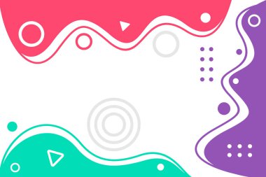 Memphis tarzı modern esnek tasarım arka planı