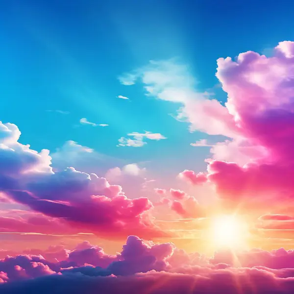 Gökyüzü Bulutu Soyut Grafik Resimleri