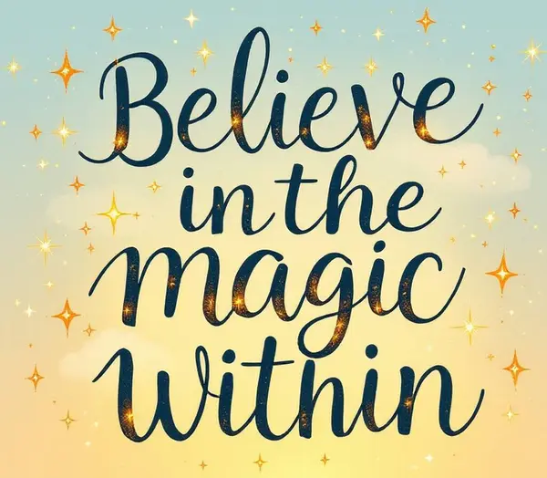 Kendine inan. Her şey mümkün.