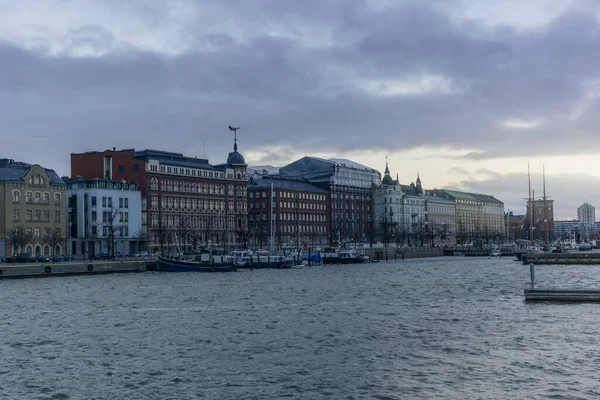 Der Yachthafen Von Helsinki Einem Frühen Wintermorgen — Stockfoto