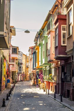 İstanbul 'un Balat mahallesindeki eski kapı ve girişler