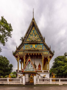 Tayland 'ın Trat şehrindeki Wat Klang tapınağı.