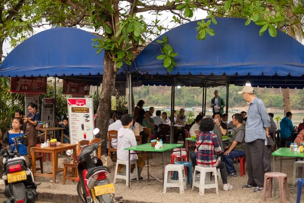 Luang Prabang Laos Fevereiro 2023 Pracha Niyom Dos Cafés Matinais — Fotografia de Stock