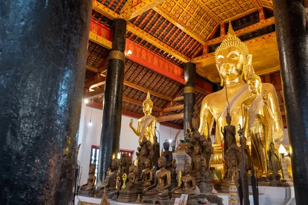 Луанг Пебанг Лаос Феб 2023 Ват Висун Wat Wisunarat Один — стоковое фото