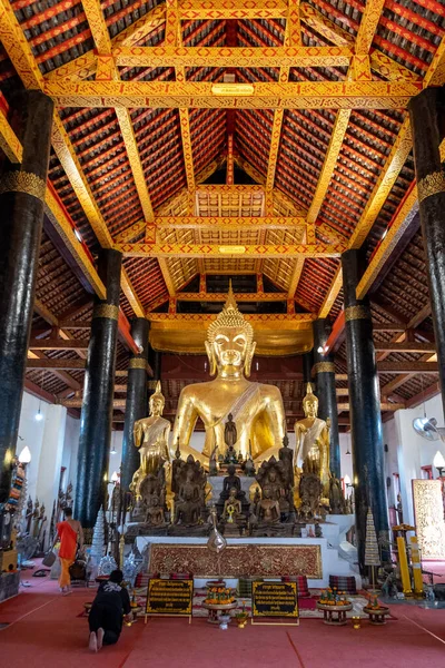 Luang Prabang Laos Şubat 2023 Wat Visoun Wat Wisunarat Luang — Stok fotoğraf