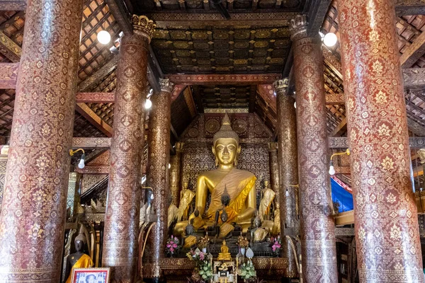 Luang Prabang Laos Feb 2023 Wat Xieng Thong One Largest — Stock Photo, Image