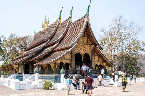 Luang Prabang Laos Feb 2023 Wat Xieng Thong Jedním Největších — Stock fotografie