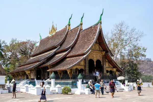 Luang Prabang Laos Feb 2023 Wat Xieng Thong Ist Einer — Stockfoto