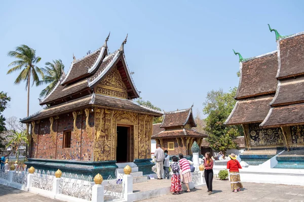 Luang Prabang Laos Feb 2023 Wat Xieng Thong Jedním Největších — Stock fotografie