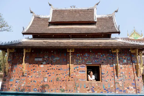 Luang Prabang Laos Feb 2023 Wat Xieng Thong Ist Einer — Stockfoto