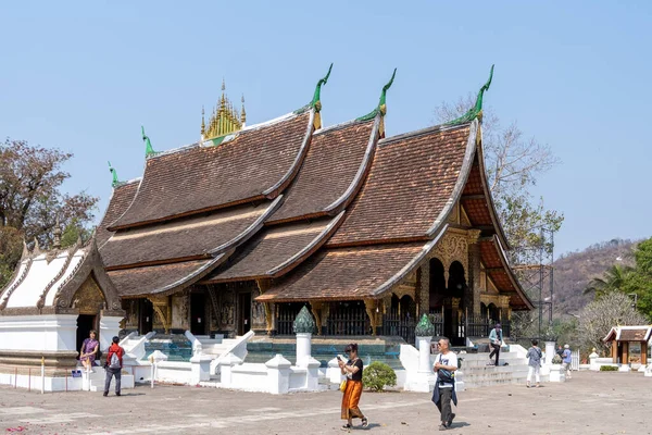 Luang Prabang Laos Feb 2023 Wat Xieng Thong One Largest — Stock Photo, Image