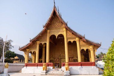 LUANG PRABANG, LAOS - 26 Şubat 2023 Wat Sene Souk Haram