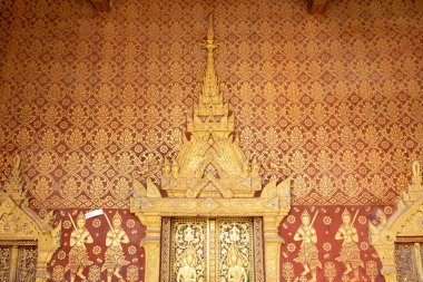 LUANG PRABANG, LAOS - 26 Şubat 2023 Wat Sene Souk Haram