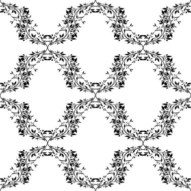 Gıcır gıcır beyaz arka planda siyah yapraklı dallar, tekstil, duvar kağıdı veya grafik tasarım projeleri için mükemmel.