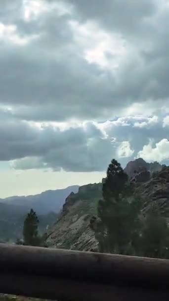 Jízda Horách Gran Canaria Španělsku Když Díváte Okna Auta Vidíte — Stock video