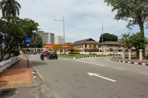 Georgetown Penang Malásia Novembro 2012 Uma Rua Repleta Lojas Chinesas — Fotografia de Stock