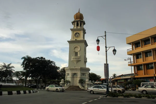 Georgetown Penang Malaysia November 2012 Πύργος Του Ρολογιού Της Αποικιακής — Φωτογραφία Αρχείου