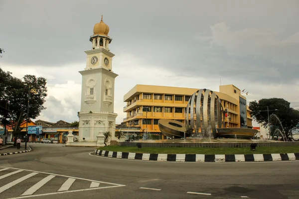 Georgetown Penang Malaysia November 2012 Den Koloniala Eran Klocktornet Unesco — Stockfoto