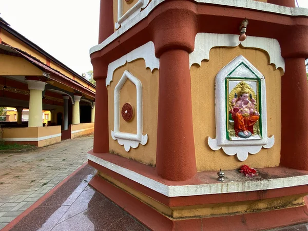 Candolim Goa India January 2023 Colorfully Painted Carving Hindu God — Stock Photo, Image