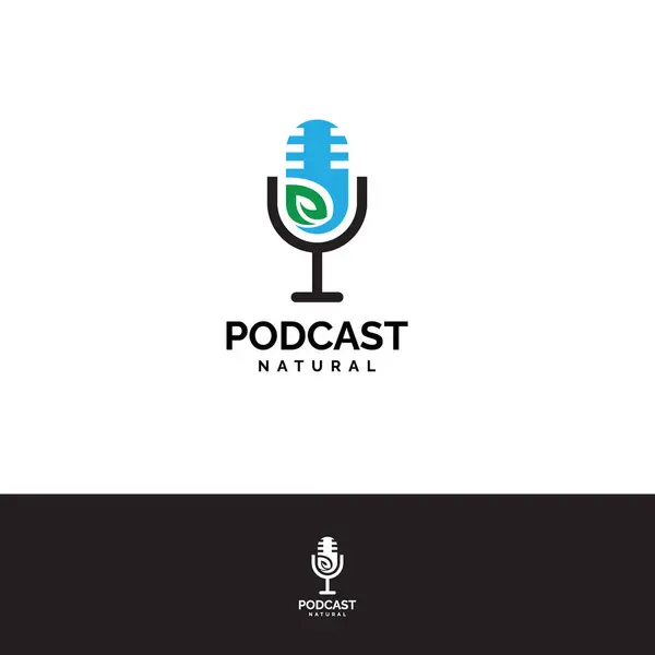 Doğa podcast logo tasarımı illüstrasyonu